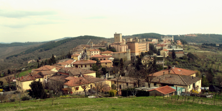 A histórica cidade de Castellina in Chianti
