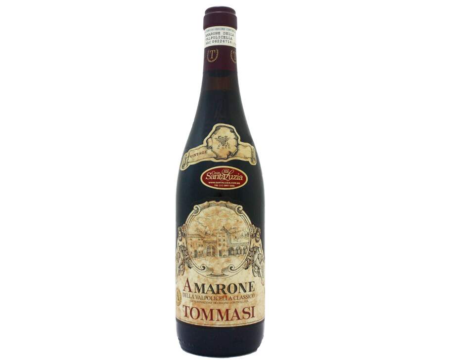 Uma garrafa de Amarone della Valpolicella “classico”.