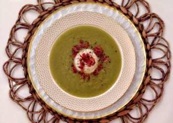 *CREME de ASPARGOS com PANCETTA CRISP*