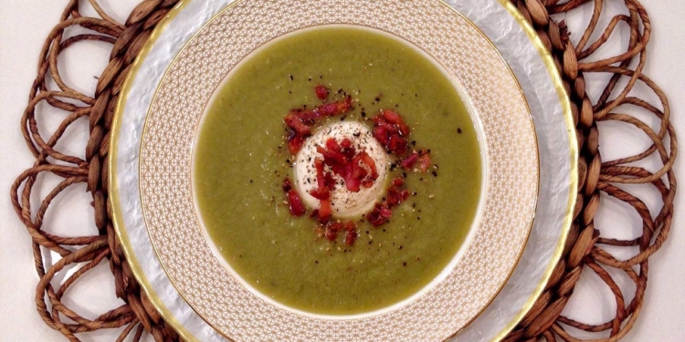 *CREME de ASPARGOS com PANCETTA CRISP*